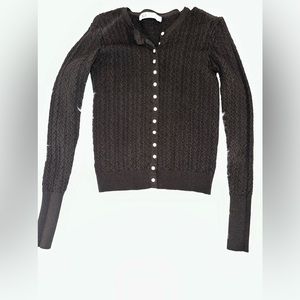 Zara Rhinestone Button Cardigan